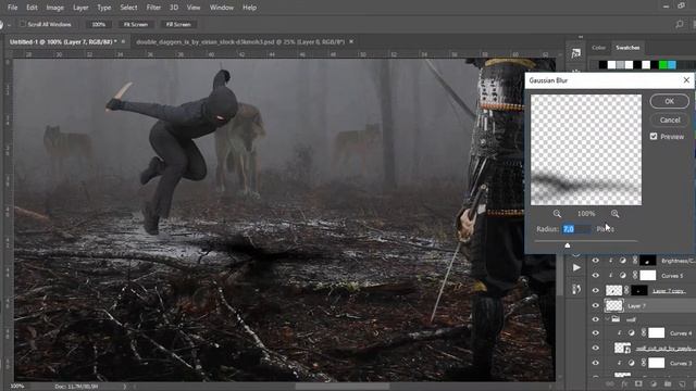 [Photoshop Manipulation] Ninja vs Samurai - Speed Art смотреть онлайн