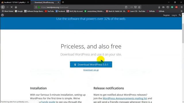 Installation of Xampp Server and Wordpress.org with database connection смотреть онлайн