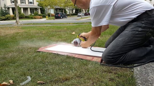 How to cut Square Hole for shower valve. Как вырезать отверстие в плитке смотреть онлайн