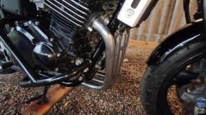 Самая дешёвая и эффективная чистка  выхлопных коллекторов  на мотоцикле.