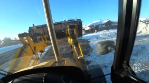 JCB 3CX Рабочие будни. Экскаватор погрузчик чистит снег. #jcb