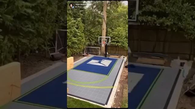 Game Courts UK garden basketball court installation sport court custom Jumpman stencil смотреть онлайн