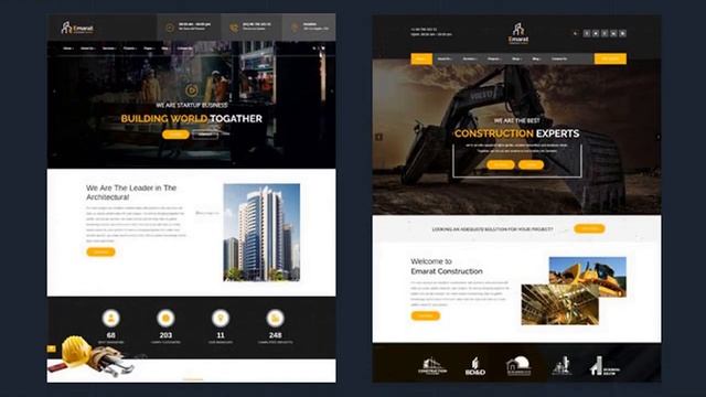 Emarat - Construction WordPress Theme Free Download смотреть онлайн