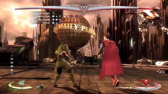 Injustice Gods Among Us - Combo Tutorial - Green Arrow/Arqueiro verde (38% - 44%) смотреть онлайн