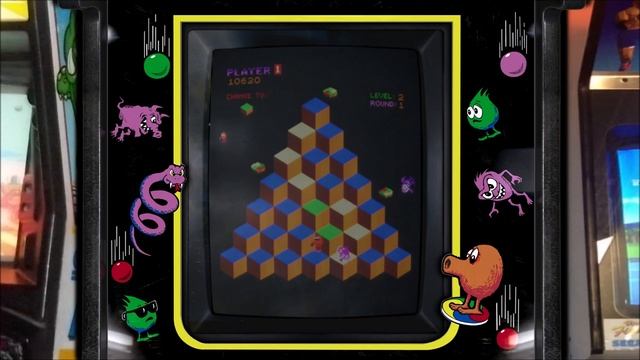 Q*bert & Q*bert Qubes - Realistic Arcade Bezels for Mame смотреть онлайн