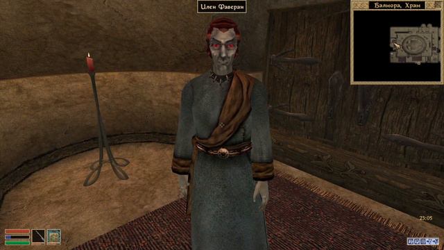 Morrowind Fullrest. Часть 11. Эбонитовая шахта, кольцо вора и ужасные рыбы у грота Нимавия. смотреть онлайн
