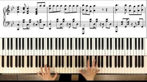 Дискотека Авария - Новогодняя piano cover с нотами