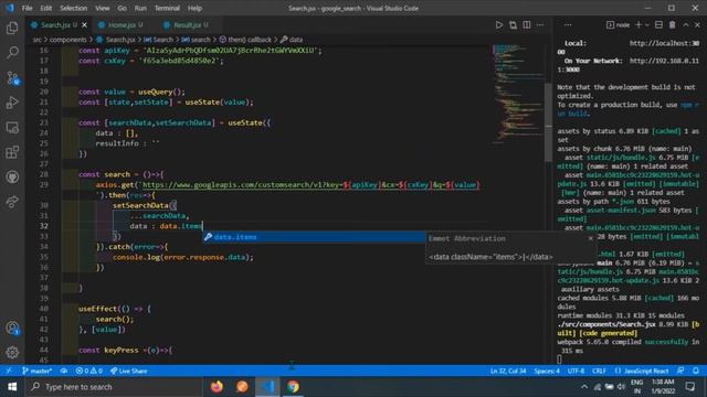 Google Search Engine clone using React and Google Custom Search API #3 смотреть онлайн