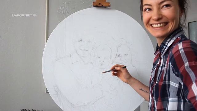 Живописные портреты маслом от студии "LA PORTRET" смотреть онлайн