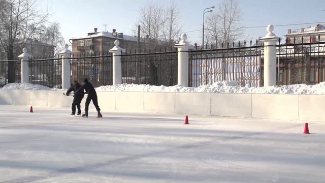 Бег скрестным шагом. Пособие по хоккею с мячом ИФКСиЗ САФУ смотреть онлайн