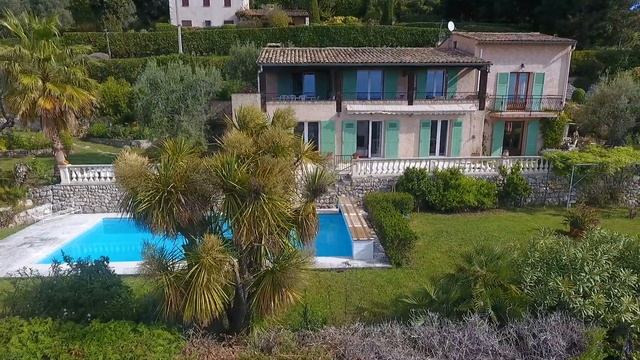 Tourrettes-sur-Loup - Ref 4156 - Vue mer panoramique - Située proche du village - Piscine смотреть онлайн