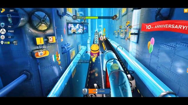 Minion rush Phill minion costume 10th Anniversary special mission stage 1 gameplay walkthrough ios смотреть онлайн