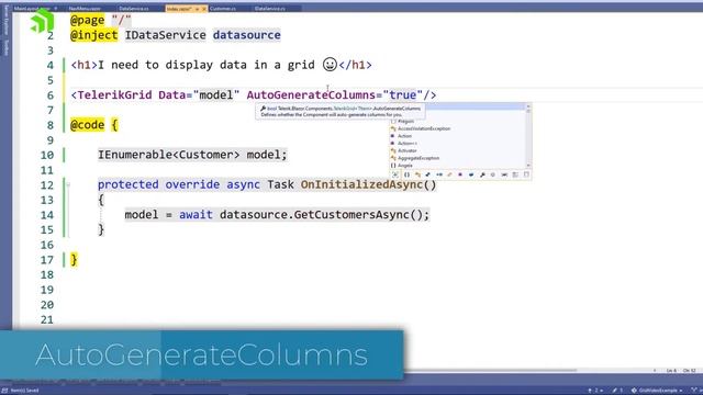 Paging, Sorting & Filtering with one line of markup? | Telerik UI for Blazor DataGrid Demo смотреть онлайн