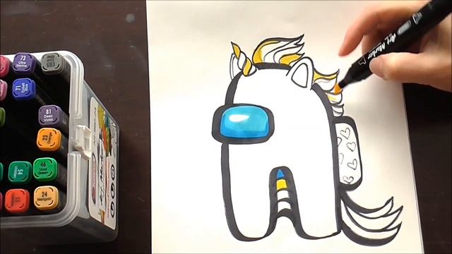 How to Draw AMONG US Unicorn ? смотреть онлайн
