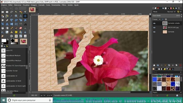 Foto Rasgada no Gimp смотреть онлайн