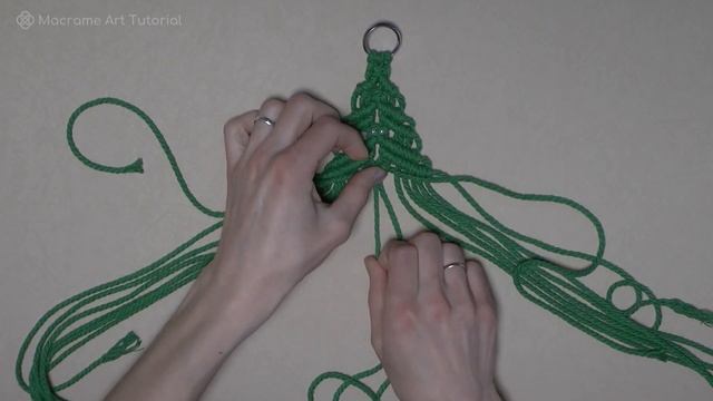 Macrame Christmas Tree Ornament - Easy DIY Tutorial for Beginners смотреть онлайн