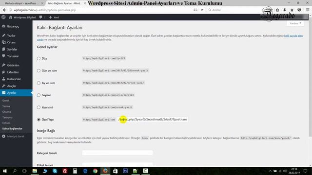Wordpress Sitesi Admin Panel Ayarları ve Tema Kurulumu смотреть онлайн