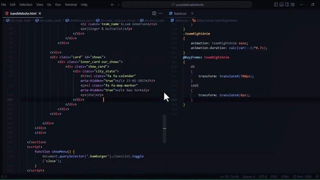 Create A Responsive Music Website Design Using HTML - CSS - JavaScript ｜｜ #htmlandcss #programming смотреть онлайн