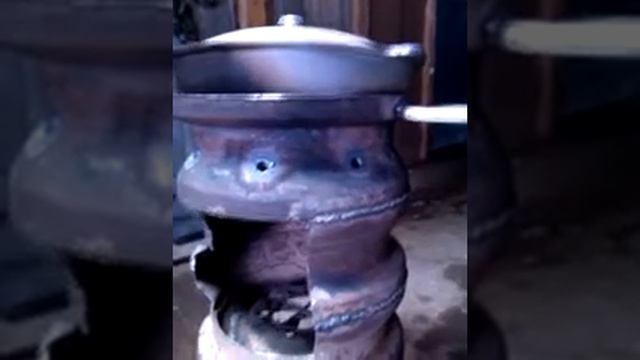 самодельная печка для казана из дисков от уазика смотреть онлайн