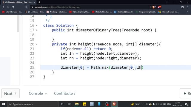 Diameter of Binary Tree | Leetcode | Java Solution смотреть онлайн