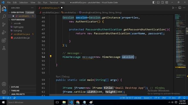 Easy way to Send email Using Java | vs code |Java GUI | #dragcoder смотреть онлайн