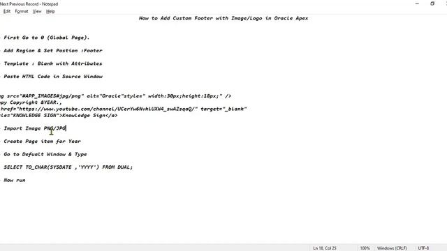 How to Add Custom Footer With Image / Logo in Apex | | Lecture 59 смотреть онлайн