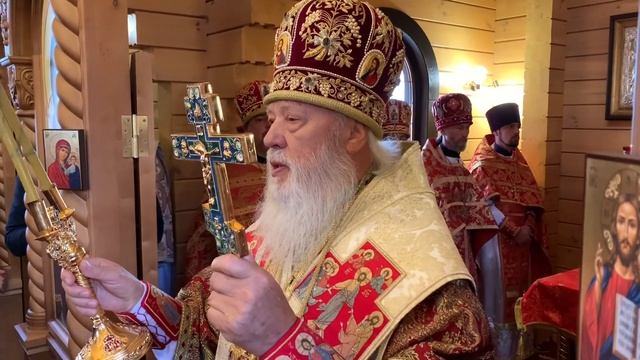 М.Агафангел освятил храм в честь Вмч.Георгия Победоносца в г. Черноморск смотреть онлайн