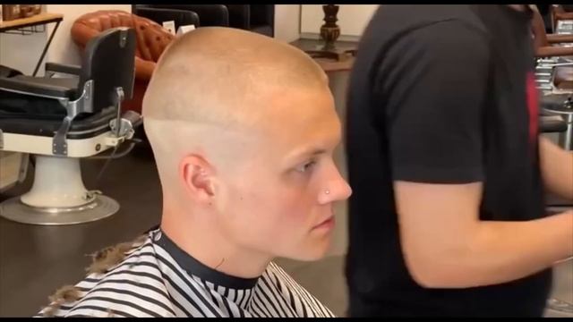 BUZZ CUT FADE HAIRCUT TUTORIAL #buzcuut #haircut #asmr #shorts #viral