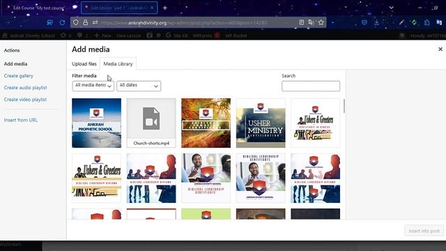 Courses ‹ Ankrah Divinity School — WordPress — Mozilla Firefox 2023 07 22 21 58 04 смотреть онлайн