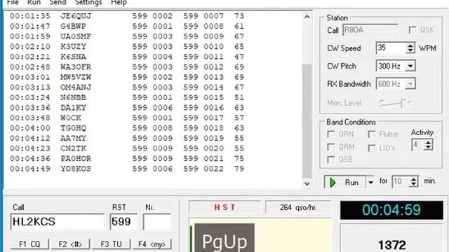 Morse Runner 30 WPM 2753 SKORE (упражнение HST) смотреть онлайн