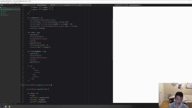 D3.js tutorial Part 6: Force Directed Graph With Text Labels (2019) смотреть онлайн