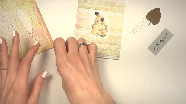 Открытка на 8 марта своими руками - Скрапбукинг мастер-класс / Aida Handmade смотреть онлайн