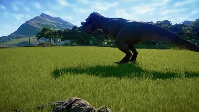 ТИ-РЕКС vs 3 Велоцираптора в Jurassic World Evolution смотреть онлайн