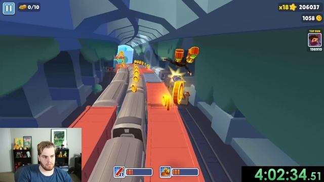 I played Subway Surfers for 10 hours straight смотреть онлайн