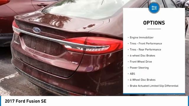 2017 Ford Fusion T273250 смотреть онлайн