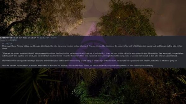 The Sanctuary | 4chan /x/ Florida Greentext Stories Thread