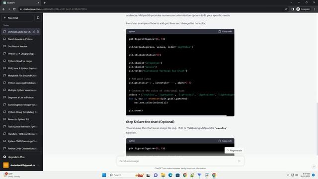 Barchart with vertical labels in python matplotlib смотреть онлайн