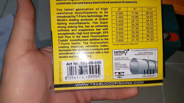Trabucco TFORCE XPS Soft Plus Misina 100.M - 0.60MM смотреть онлайн
