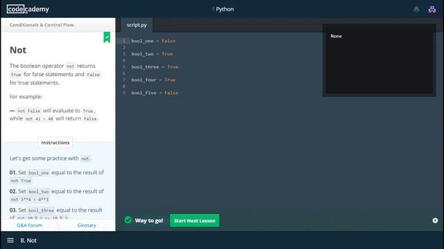 Conditionals And Control Flow Codecademy Python Answers смотреть онлайн