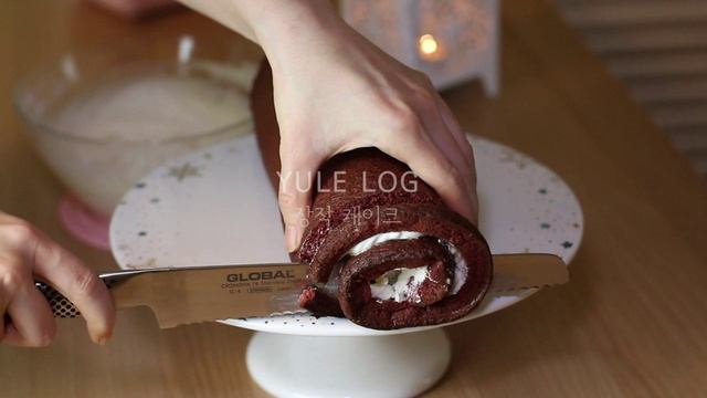 Red Velvet Bûche de Noël Recipe 부쉬드노엘 смотреть онлайн