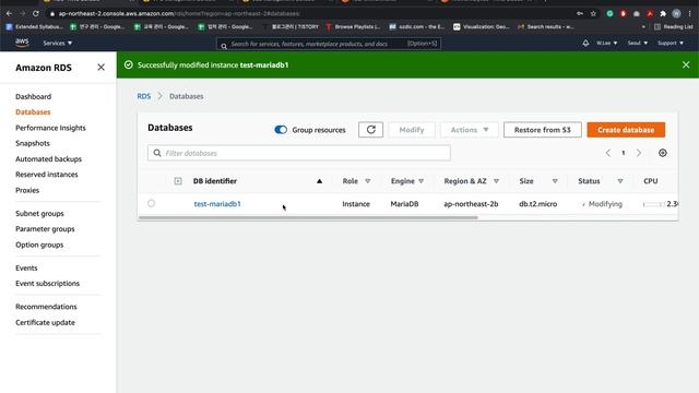[Web Tutorial] AWS MariaDB (1) Amazon RDS로 DB서버 구축하고 접근하기 смотреть онлайн