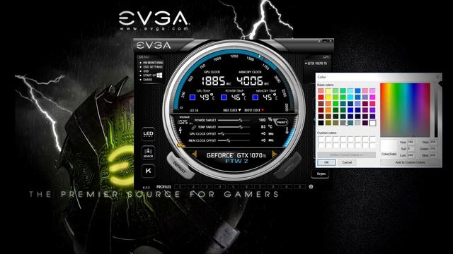 EVGA LED SYNC in Precision XOC смотреть онлайн