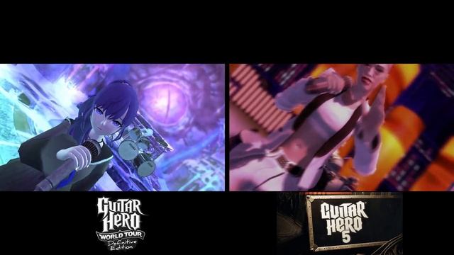 Guitar Hero 5 - Ex-Girlfriend (Beta vs Final Comparison Video) смотреть онлайн