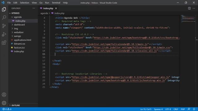 Crea una agenda web php ? | php puro y mysql смотреть онлайн