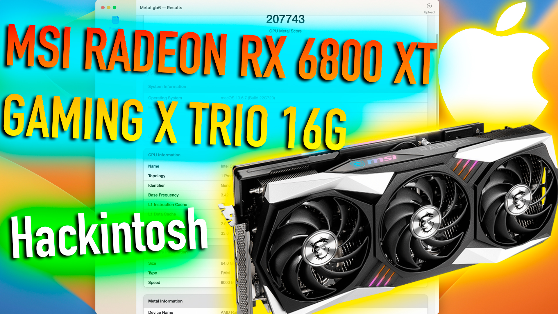 MSI RADEON RX 6800 XT GAMING X TRIO 16G! HACKINTOSH - ALEXEY BORONENKOV | 4K смотреть онлайн