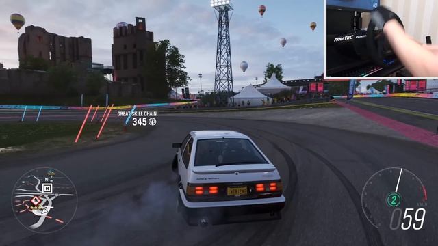 Forza Horizon 4 / Toyota AE86 Trueno / Drift Practice / Fanatec Wheel смотреть онлайн