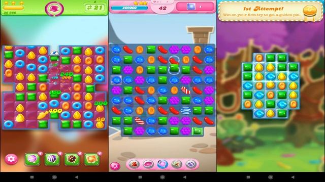Candy Crush Jelly Saga Vs Candy Crush Saga Vs Candy Crush Soda Saga - Endless Puzzle Gameplay смотреть онлайн