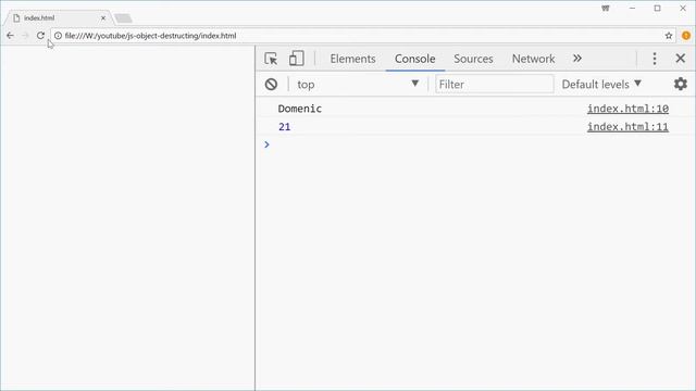 Object Destructuring in Javascript смотреть онлайн