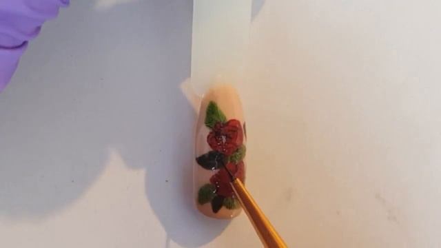 Вышивка на ногтях. Розы на ногтях. Осенний маникюр смотреть онлайн