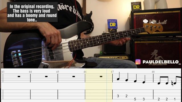 Radiohead - Karma Police / Bass Cover / Playalong With TAB
